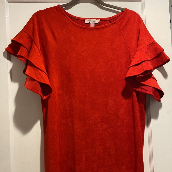 Aryeh Faux Suede Dress - Picture 3 of 5